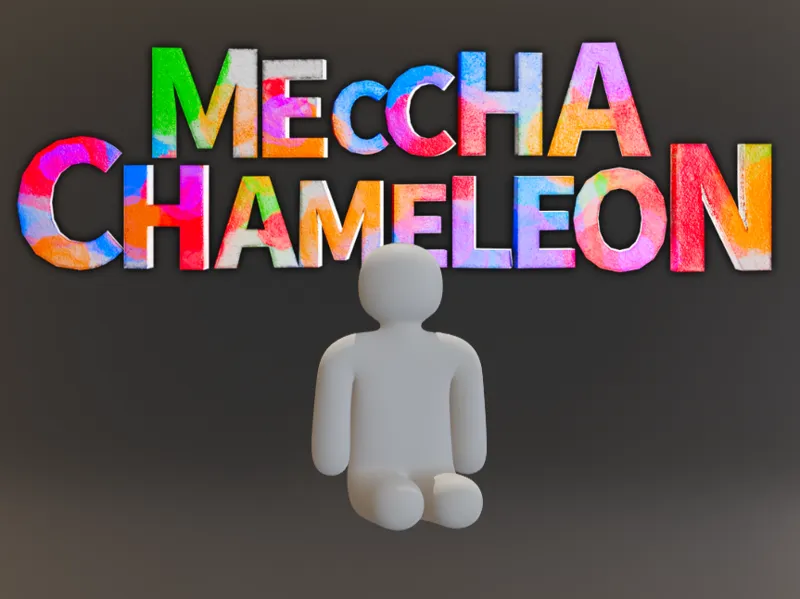 Seated Pose -- Mecha Chameleon