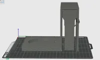 0.2mm layer, 2 walls, 15% infill, Stützen mit Support
