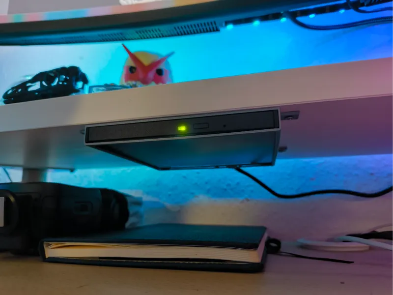 Under-Desk Mount for Verbatim 43888 Blu-ray Player