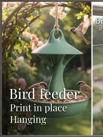 Soporte: Hanging Bird Feeder Pack 2 Print in Place — vista de referencia 2