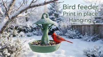 Soporte: Hanging Bird Feeder Pack 2 Print in Place — vista de referencia 4