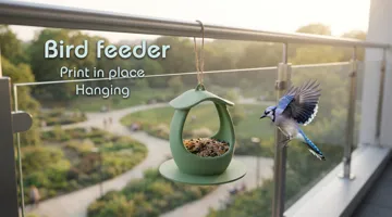 Soporte: Hanging Bird Feeder Pack 2 Print in Place — vista de referencia 3