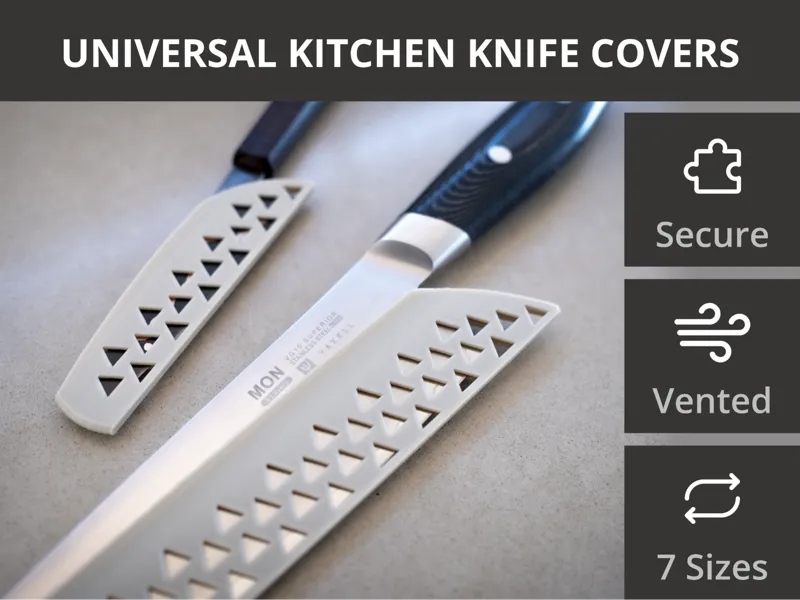 Universal Knife Blade Covers, Secure Fit - 7 Sizes
