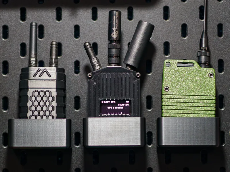 Meshtastic Radio Holder – SKÅDIS Pegboard Mount