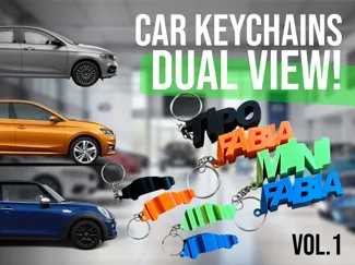 Dual-View Car Keychains Pack Vol.1