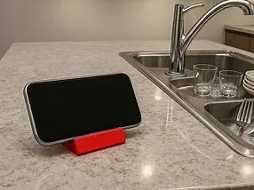 Phone stand for sideways and up and down