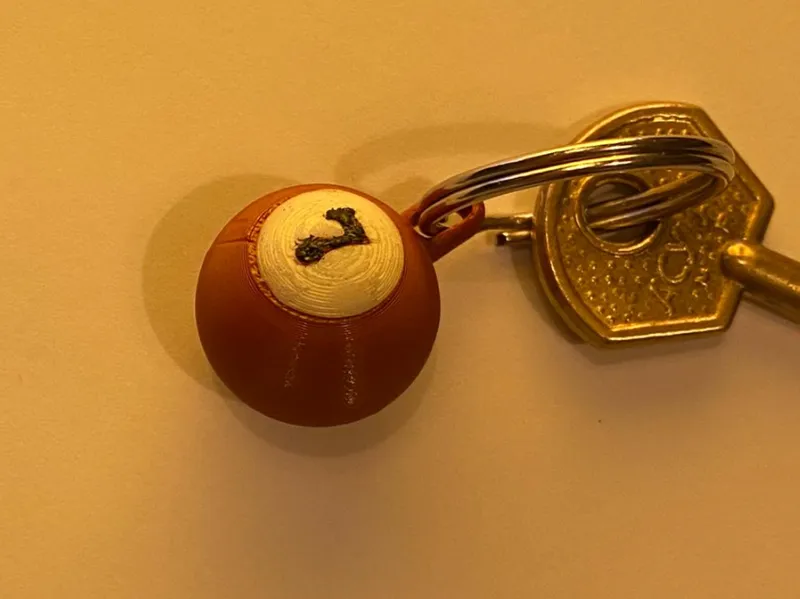 7 ball keychain