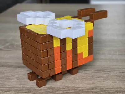 Minecraft bee building kit by 3Dcrabi - MakerWorld