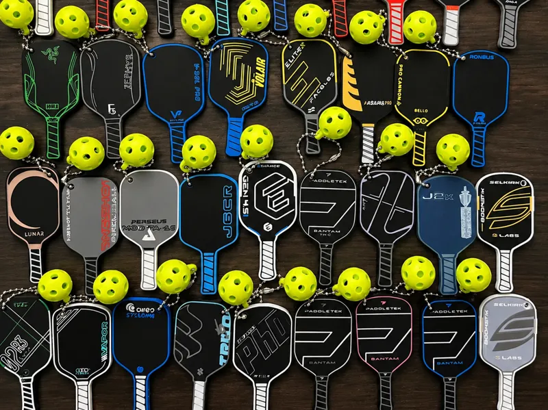 Pickleball MiniPaddle Keychain - Series 3