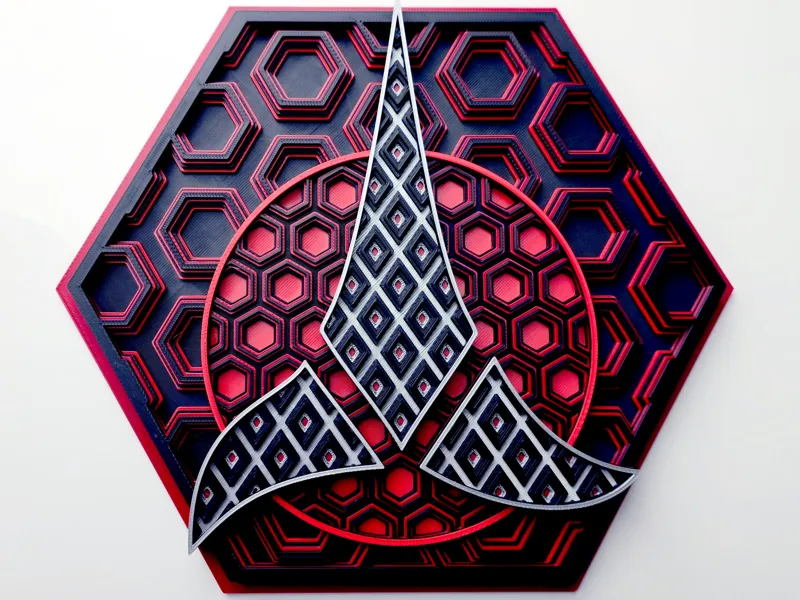Klingon Empire Dimensional Hex Mosaic