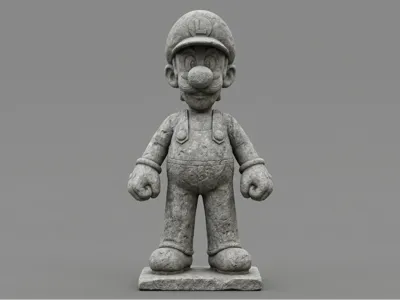 Ancient Luigi Statue