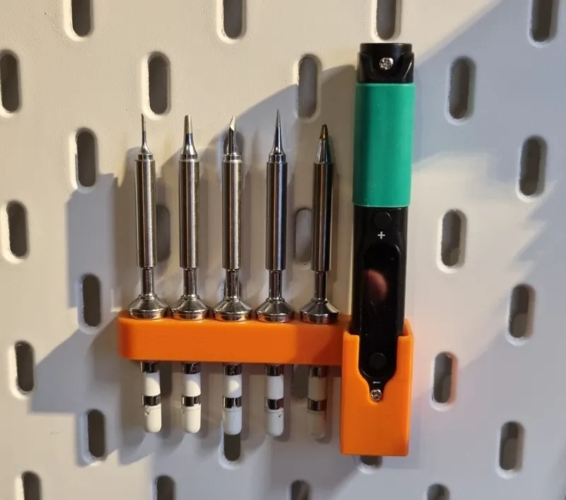 Pinecil V2 and Tips holder for Ikea Skadis