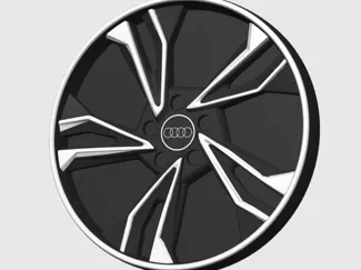 Audi Wheel Valet Tray Multi-Color - Desk Organizer