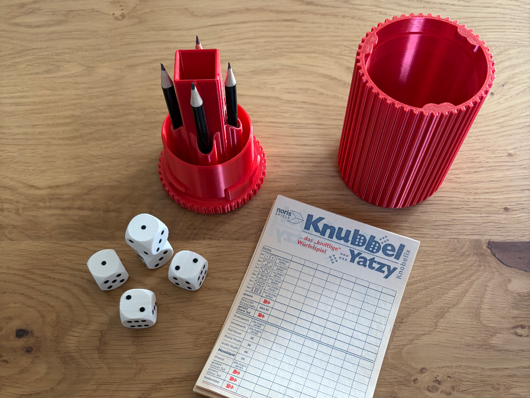 Reisespiel Yahtzee / Yatzy / Kniffel für unterwegs