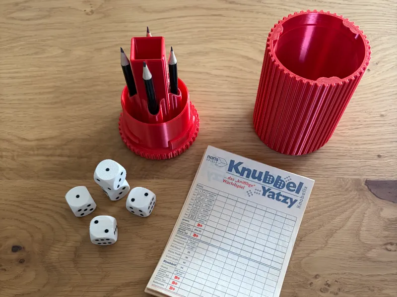 Reisespiel Yahtzee / Yatzy / Kniffel für unterwegs