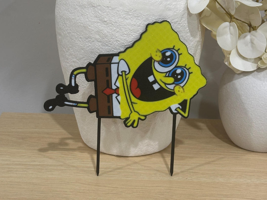 Birthday Cake Topper Spongebob Inspired