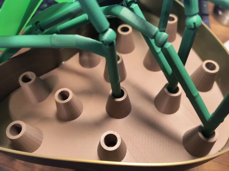 Stem supports for artificial plant