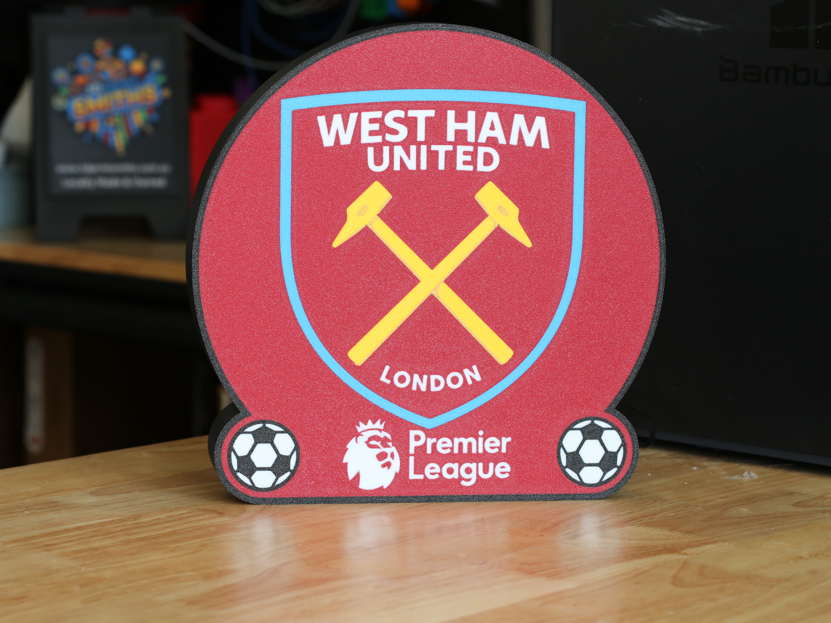West Ham United EPL Football LED Light Box