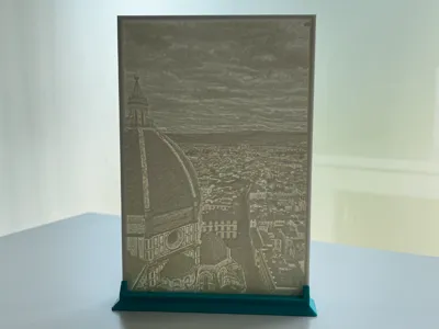 Lithophane base holder, two versions