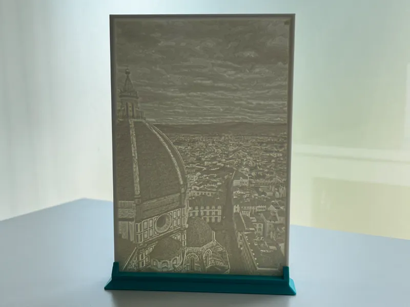 Lithophane base holder, two versions