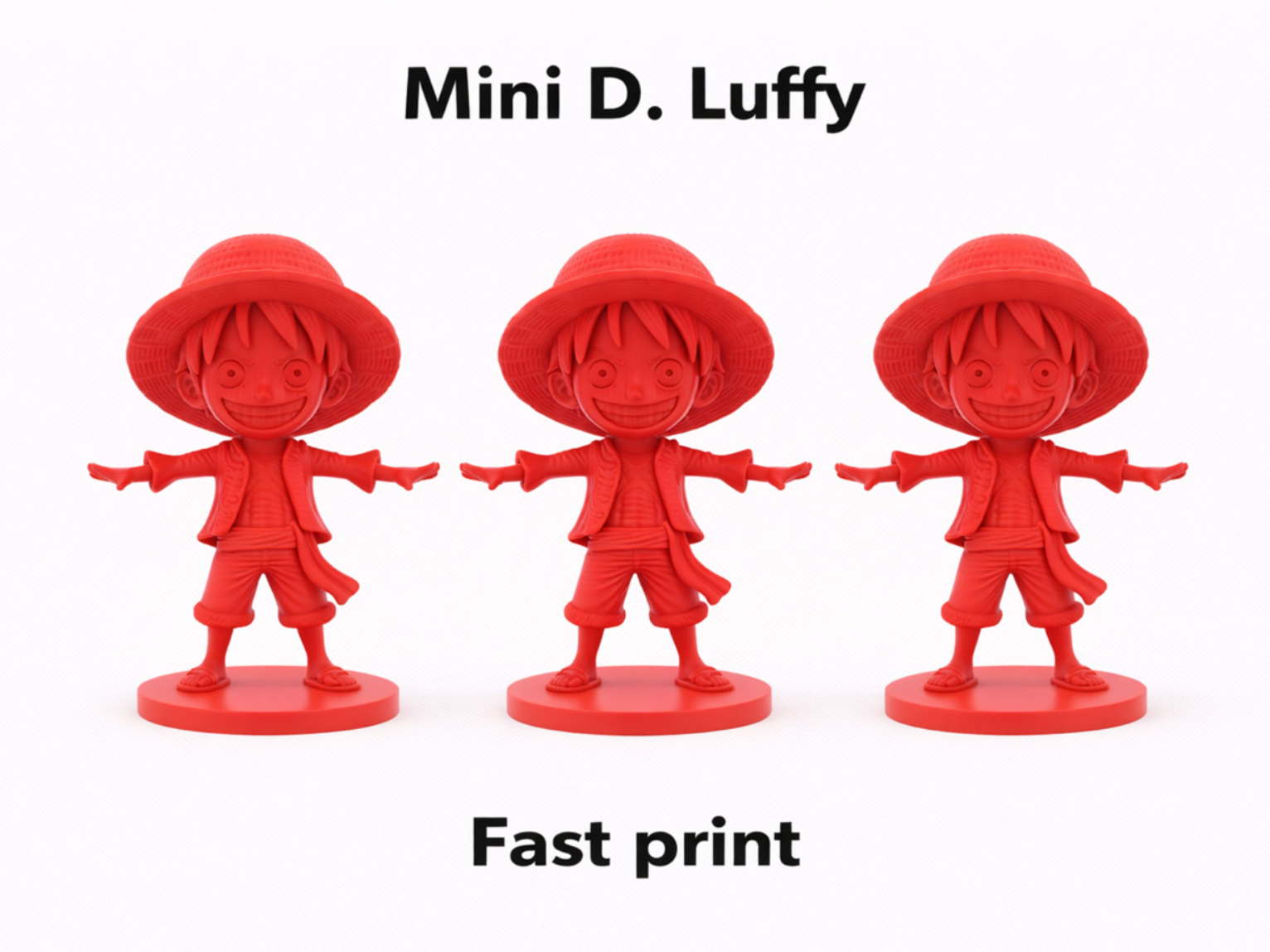 Mini D. Luffy – Inspired Pirate Captain Figure