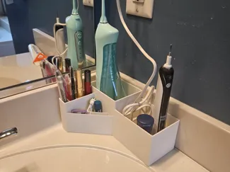 bathroom corner organizer