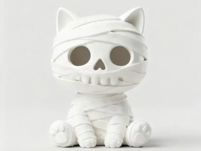 Skeleton Mummy Cat