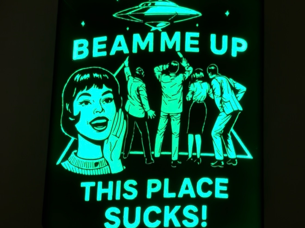 Beam Me Up Stranger Things Lightbox