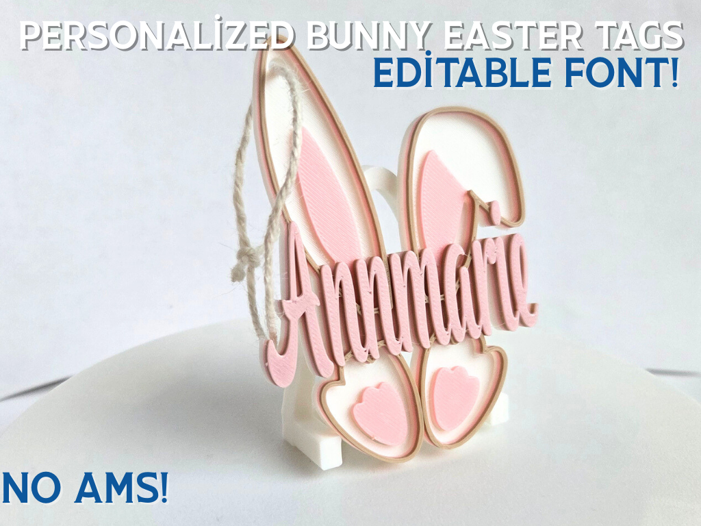 Easter Bunny Basket Tags - Personalized!