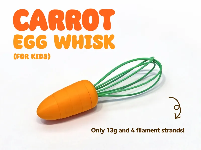Carrot Whisk - Minimalist Toy