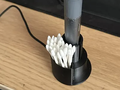 Puffco Pivot Upright Charge Stand with Q-Tip Box