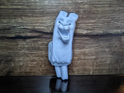 Fridgemagnet llama with moving legs from Minecraft