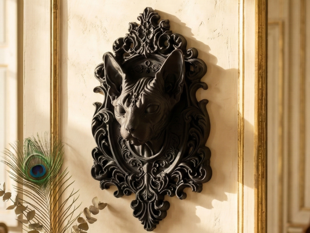 Baroque Sphynx Cat - The Mystical Idol