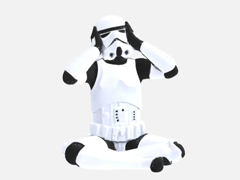 Storm Trooper Figur nichts hören 