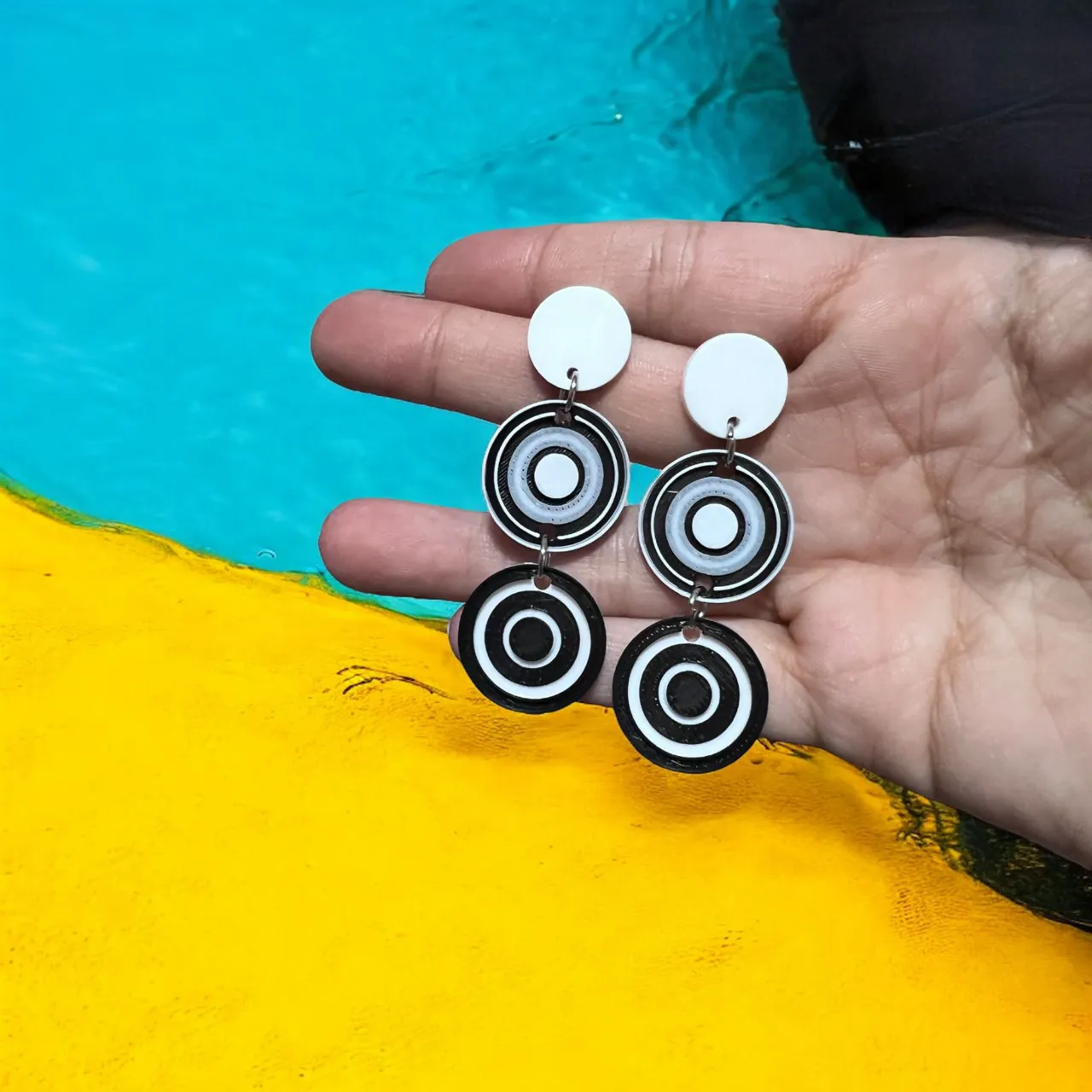 Pendientes circulos view 3