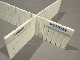 Customizable Interlocking Drawer Divider Label