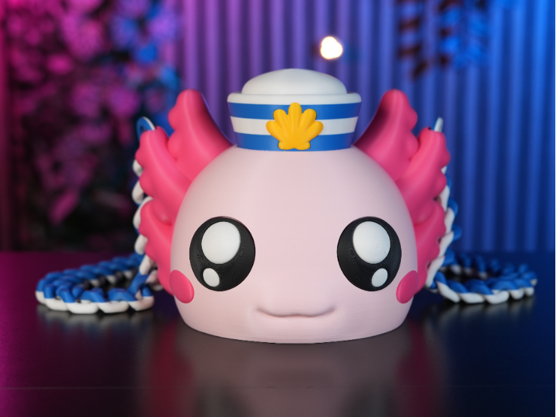 Axolotl Bag with Sailor Hat - 1