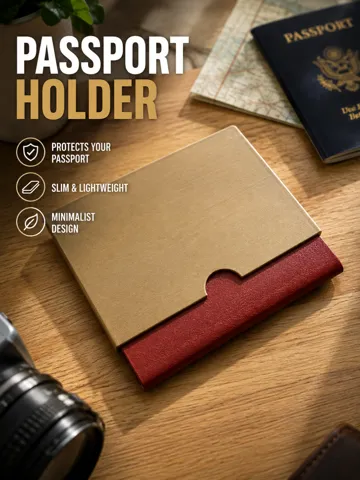 Soporte: Minimalist Passport Holder — vista de referencia 2