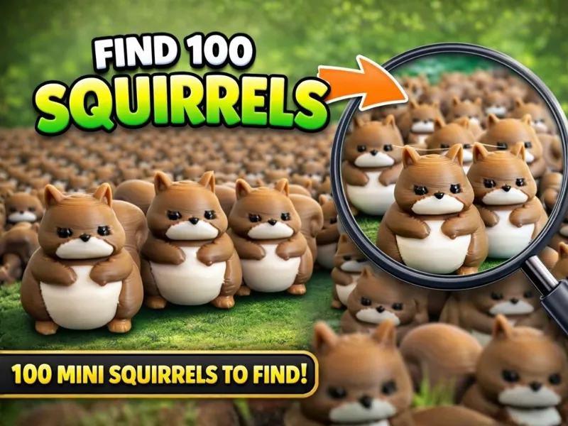 Find 100 Squirrels – Start the Invasion