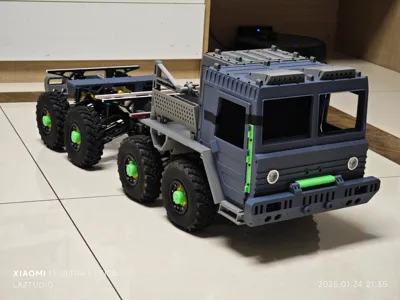 1:10 Scale 8x8 Independent Suspension RC Remote Control Military Truck for Climbing, Drifting, and Hauling (Not for Off-Road Use)