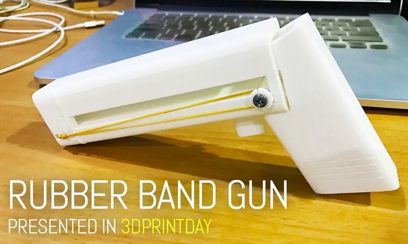 Rubber Band Gun (3DPrintDay)