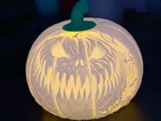 Lithophane Horror Pumpkin ca 133mm