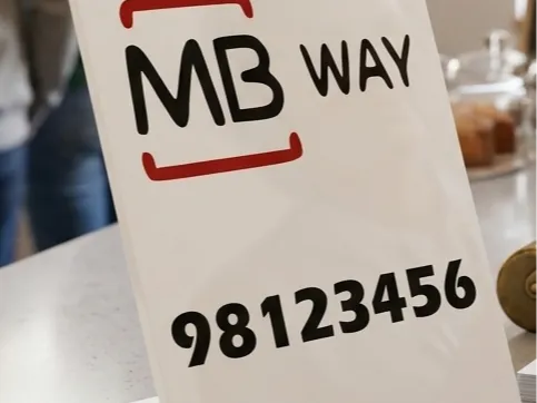 MB WAY Counter Display Stand