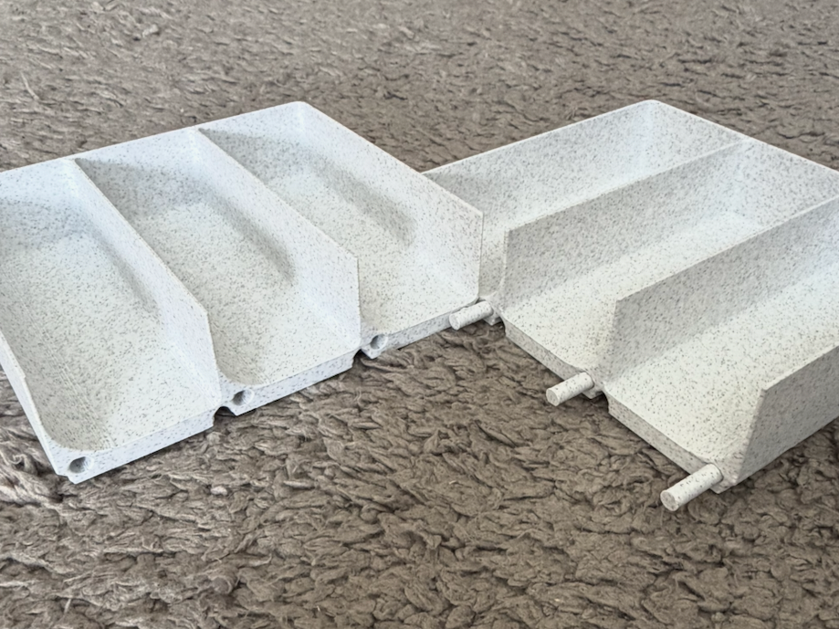 Split bin Gridfinity 3x5 with connectors (A1 mini)
