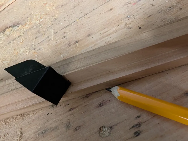 Picture frame cut marker