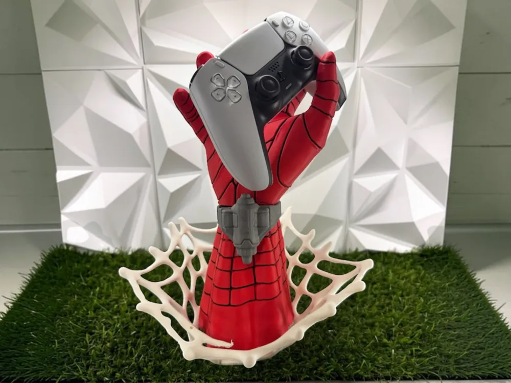 Soporte: Mano Spider-Man Porta Controller. Referencia del modelo original.