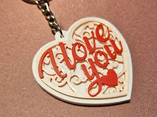 Key to My Heart -Portachiavi cuore con scritta