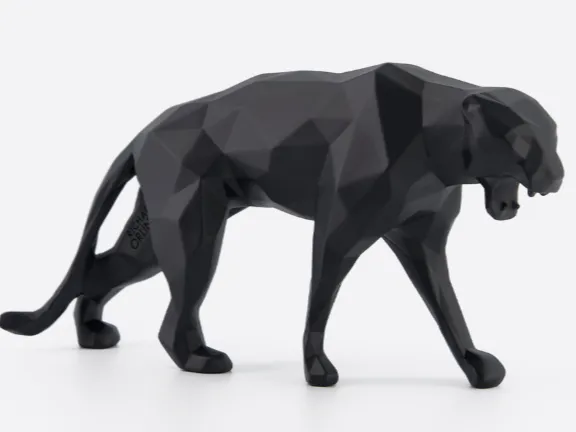 Panthère sculptée en 3D