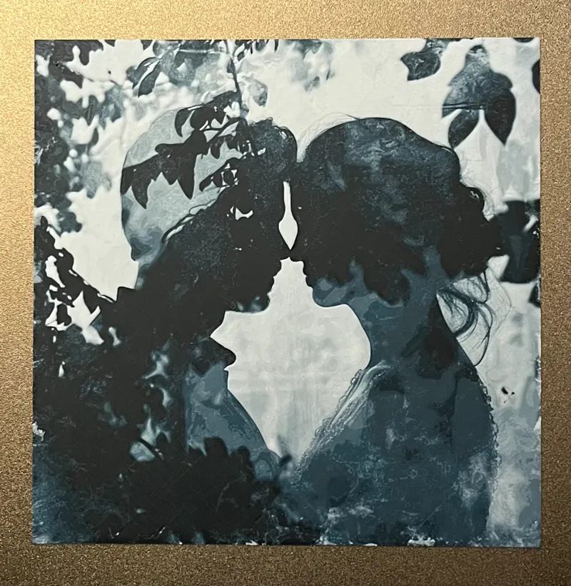 'Romance' double exposure portrait (Filament Painting)