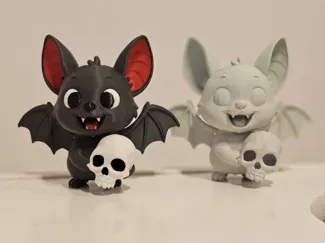 Fledermaus mit Schädel Halloween